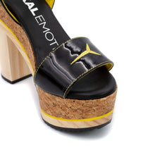 Cargar imagen en el visor de la galería, Sandalia de plataforma estilo retro 70